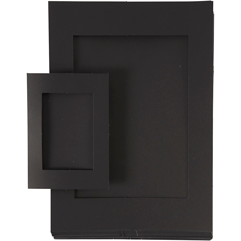 Https: www.cchobby.nl passepartout-lijsten-afm-a4-a6-180-gr-zwart-2x60-stuk-1-doos