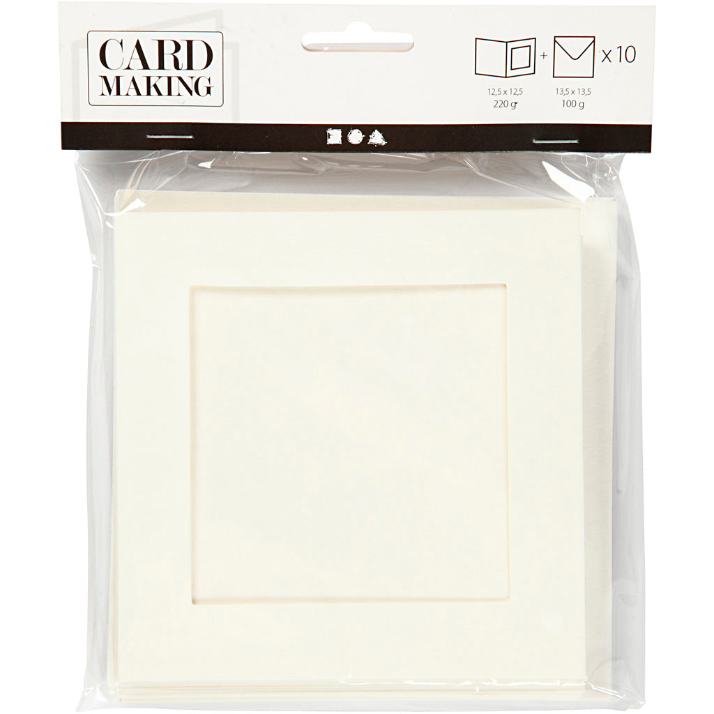 Creativ company https: www.cchobby.nl passepartout-kaarten-afmeting-kaart-12-5x12-5-cm-afmeting-envelop-13-5x13-5-cm-off-white-10-set-1-doos