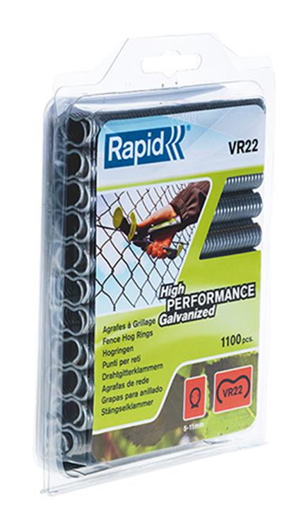Rapid hogringen - gegalvaniseerd - 5-11 mm - dikte 2 mm - 1100 stuks