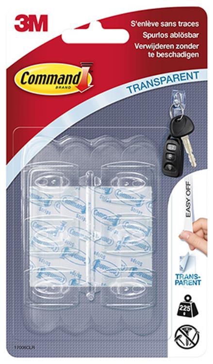 3m 1009235 - command kl haakjes transp | 12 stuks