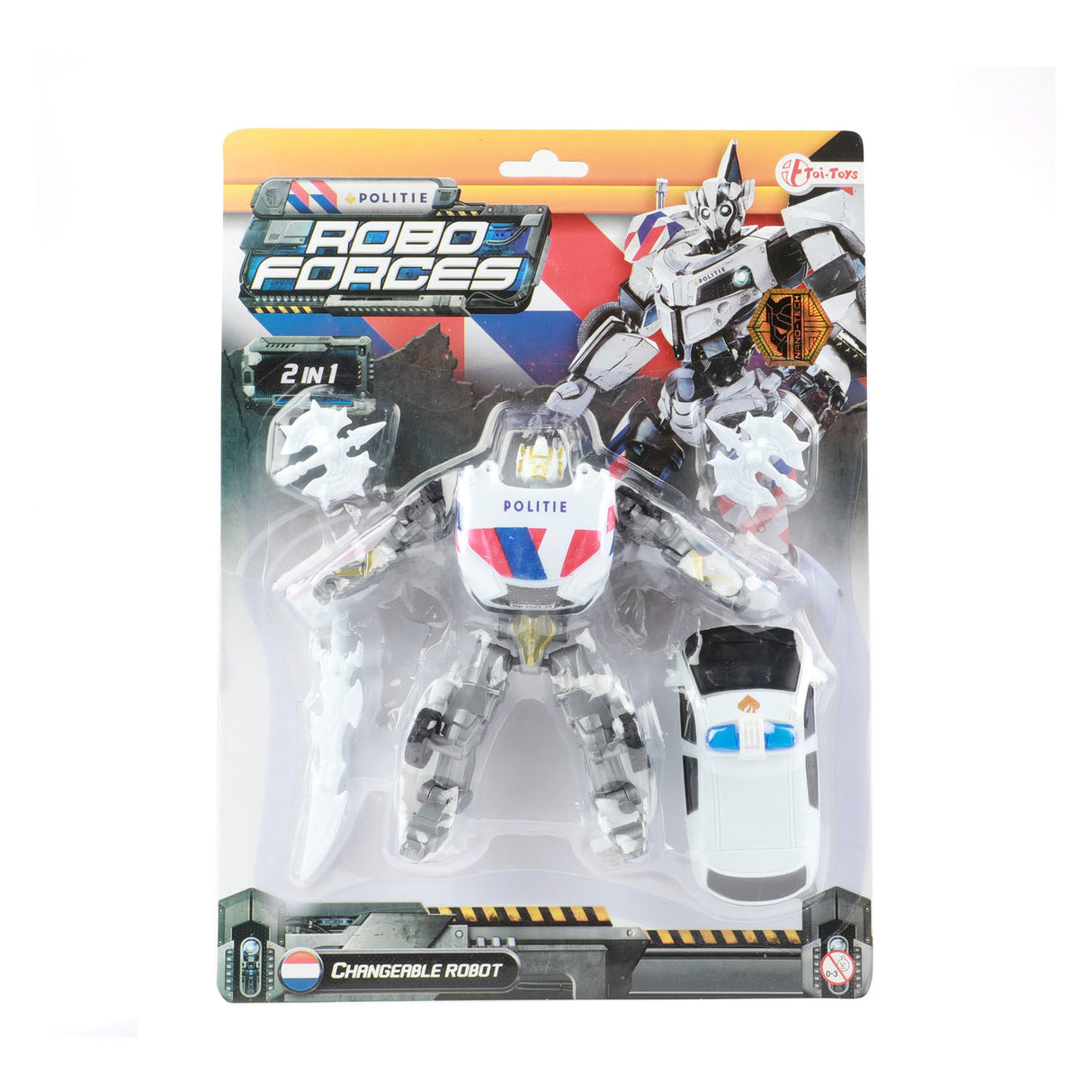 Toi-toys toi toys veranderrobot politieauto