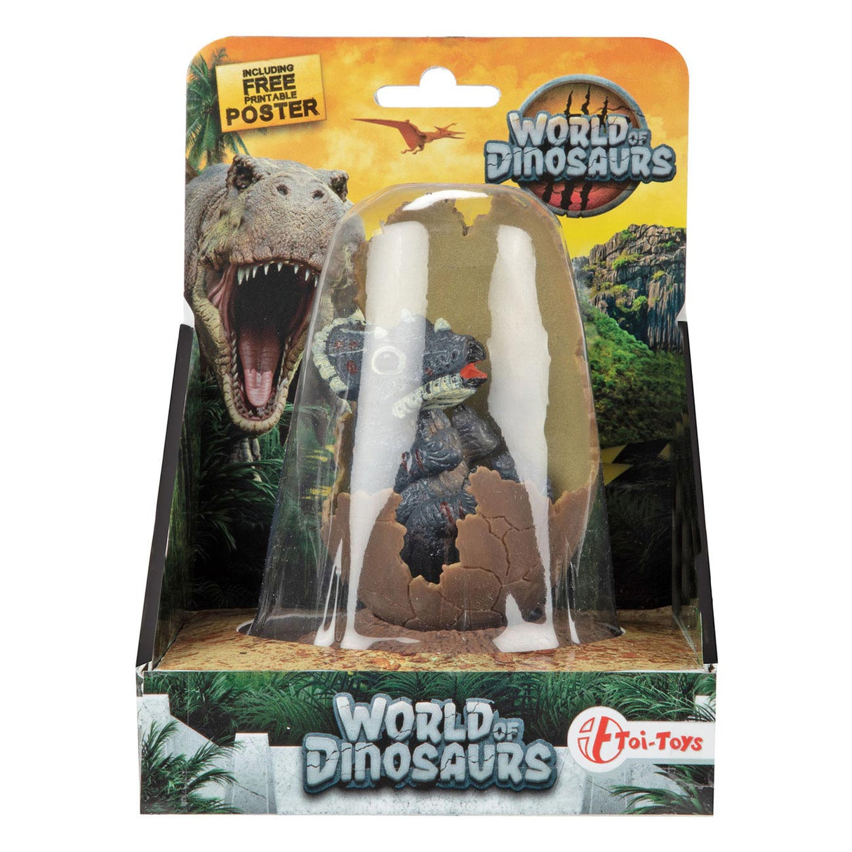 World of dinosaurs babydino in gebroken ei