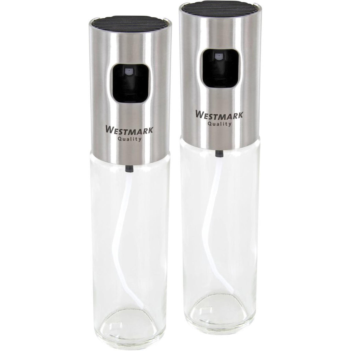 Westmark olie en azijnspray set - glas en rvs dia4,2x17,5cm inhoud 100ml