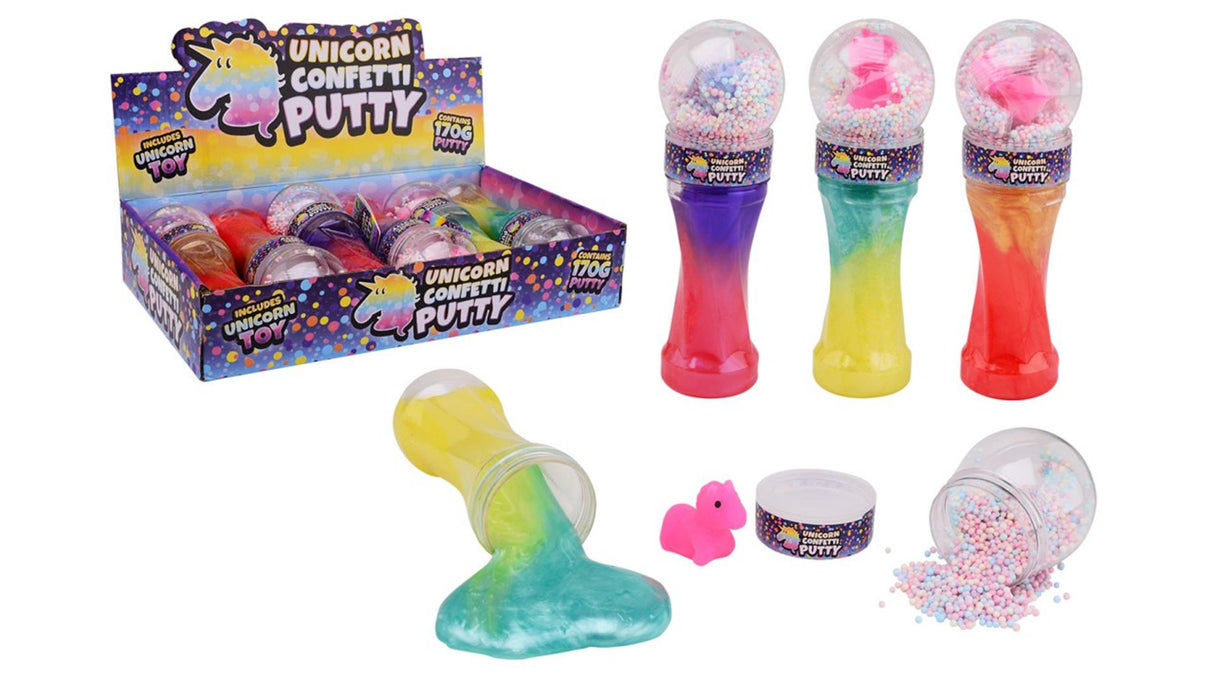 Johntoy putty met unicorn en foam balletjes