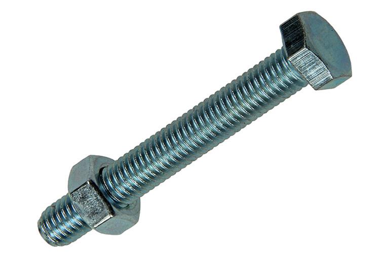 Mack 1007080 - tapbout + moer verzinkt 75 st 8 x 60 mm | 2 stuks