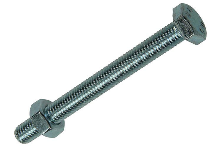 Mack 1007085 - tapbout + moer verzinkt 25 st 10 x 100 mm | 1 stuks