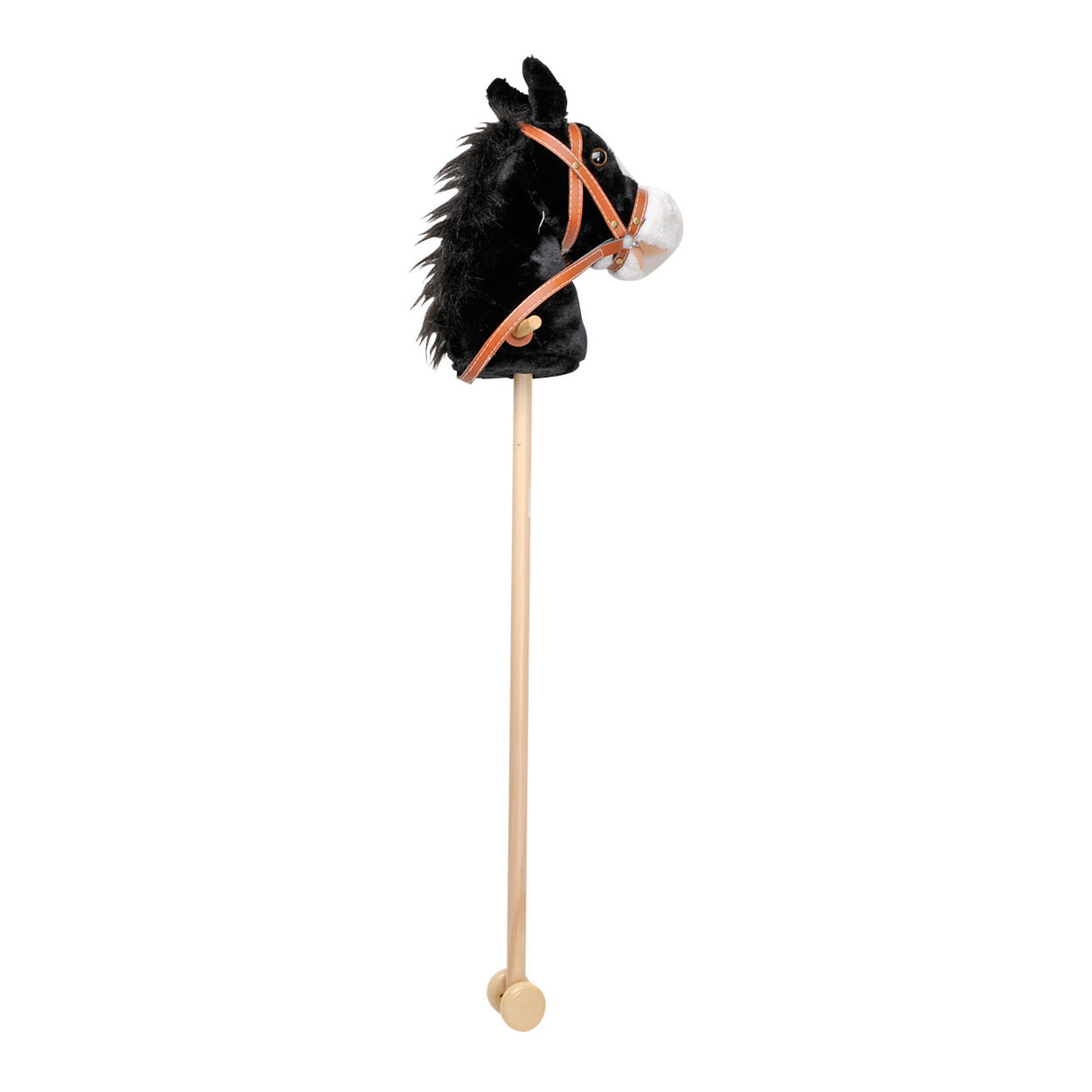 Playwood - stokpaard zwart met geluid