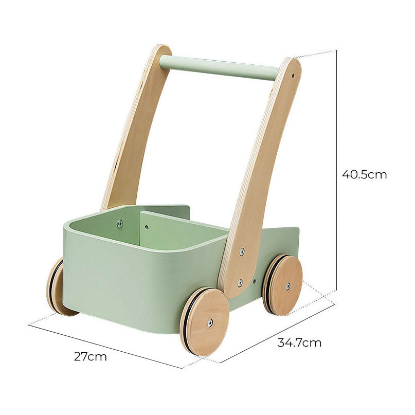 Playwood duwwagen groen loopwagen little walker