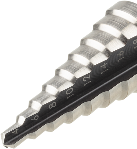 Wolfcraft hss-getrapte boor | 8mm | ø4-20mm | 1 stuk - 2515000