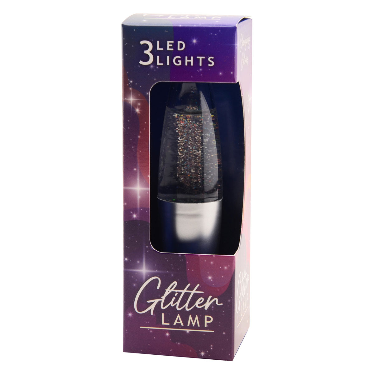 Johntoy lavalamp glitter met licht
