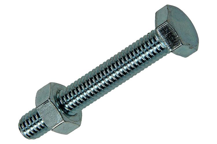 Mack 1017608 - tapbout + moer staal verzinkt 10 st m6 x 40 mm | 5 stuks