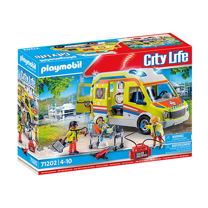 Playmobil city life ambulance met licht en geluid - 71202