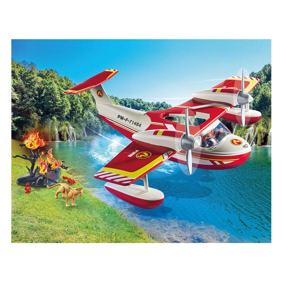 Playmobil action heroes brandweervliegtuig met blusfunctie - 71463