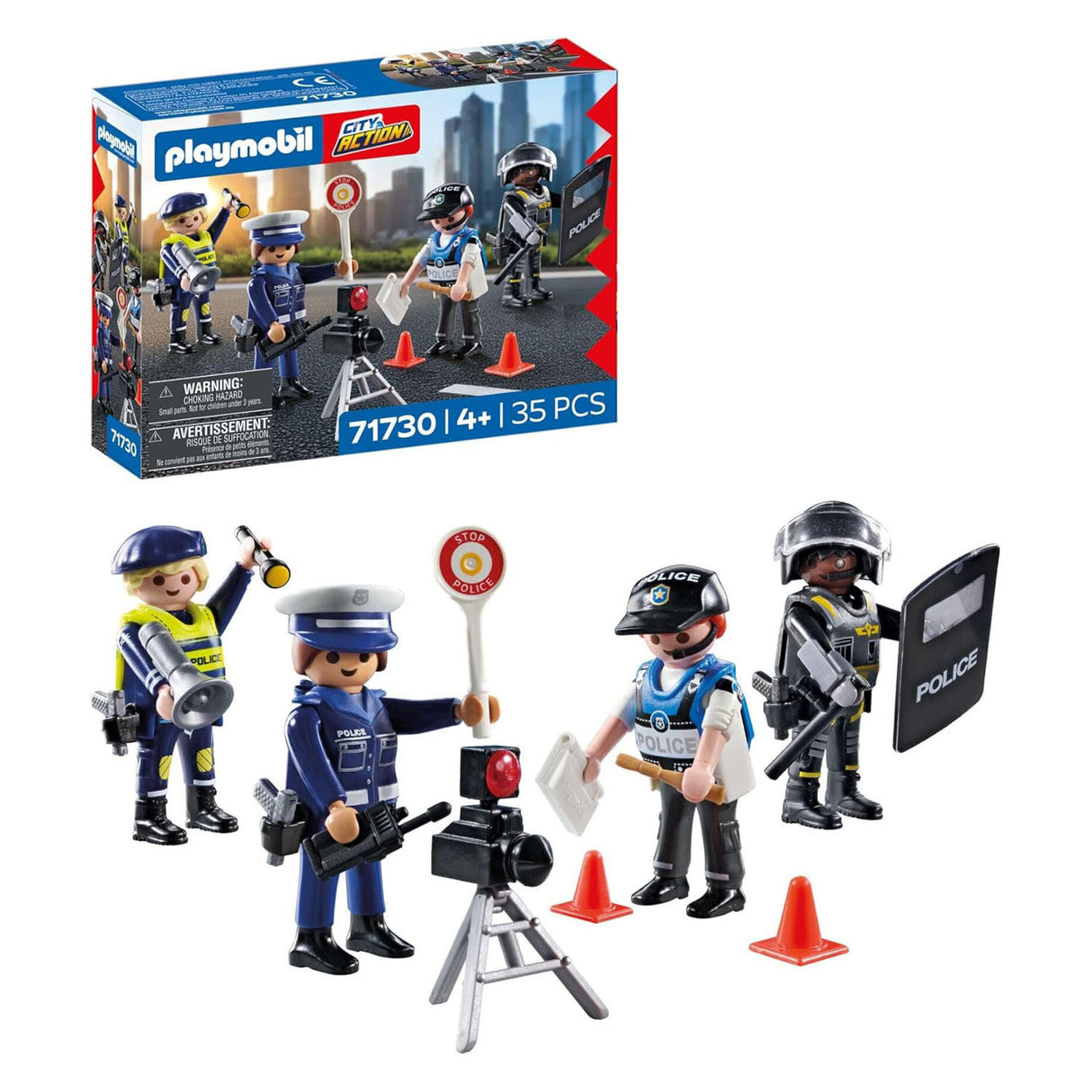 Playmobil action heroes politie figuren set - 71730