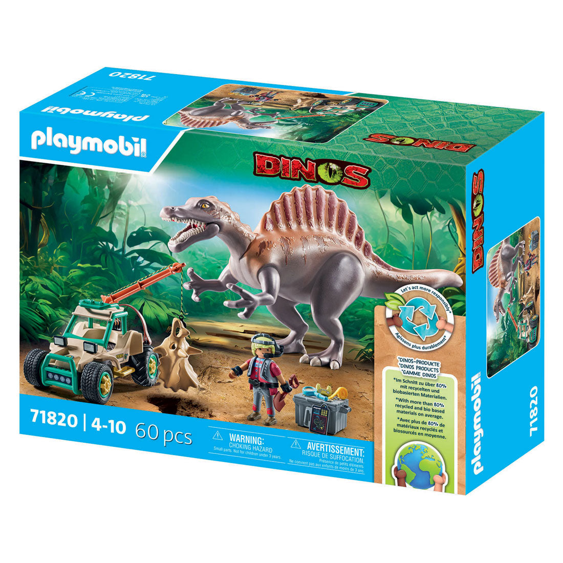 Playmobil dinos spinosaurus aanval - 71820