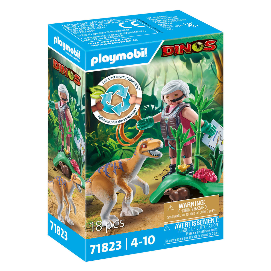 Playmobil dinos velociraptor - 71823