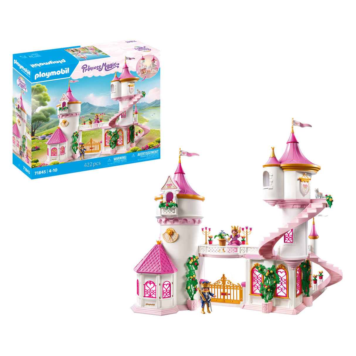Playmobil princess magic prinsessenkasteel met koninklijk paar - 71845
