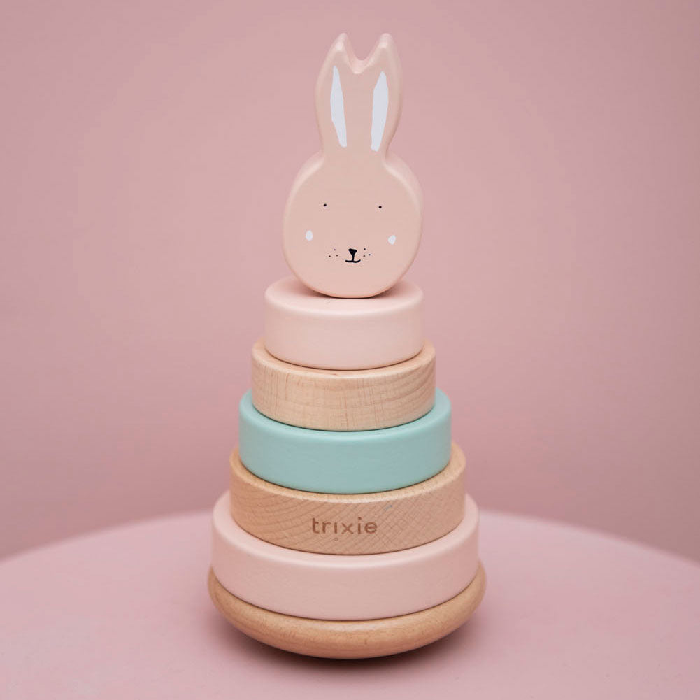 Trixie houten stapeltoren - mrs. rabbit