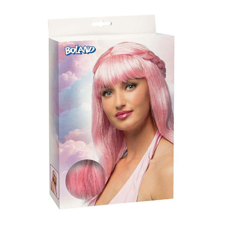 Boland pruik roze