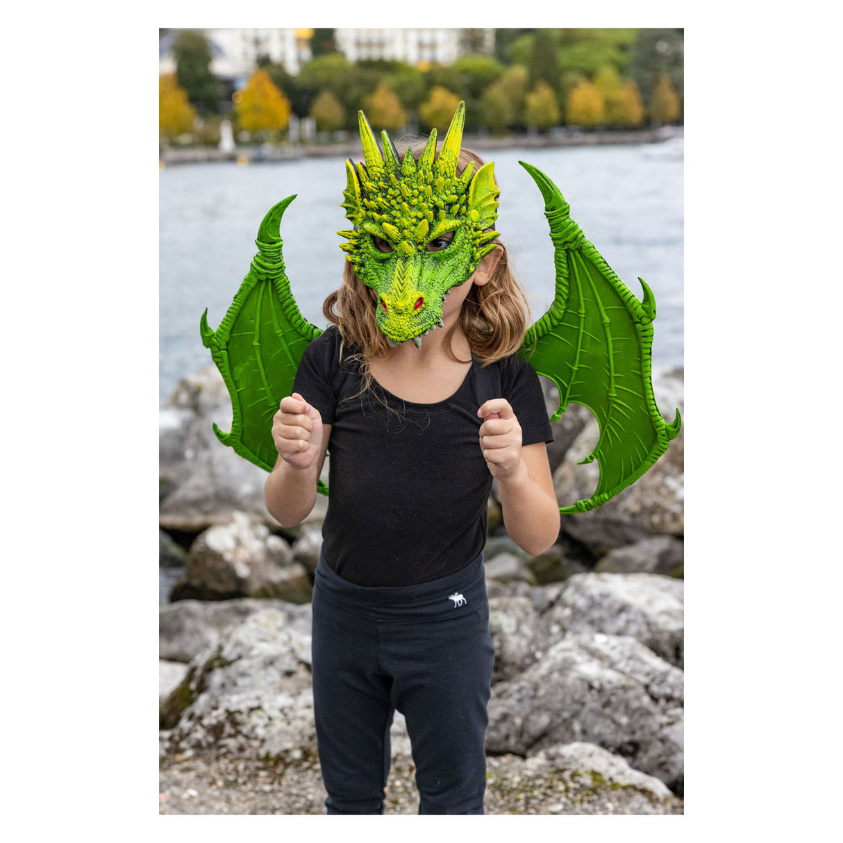 Great pretenders drakenmasker groen