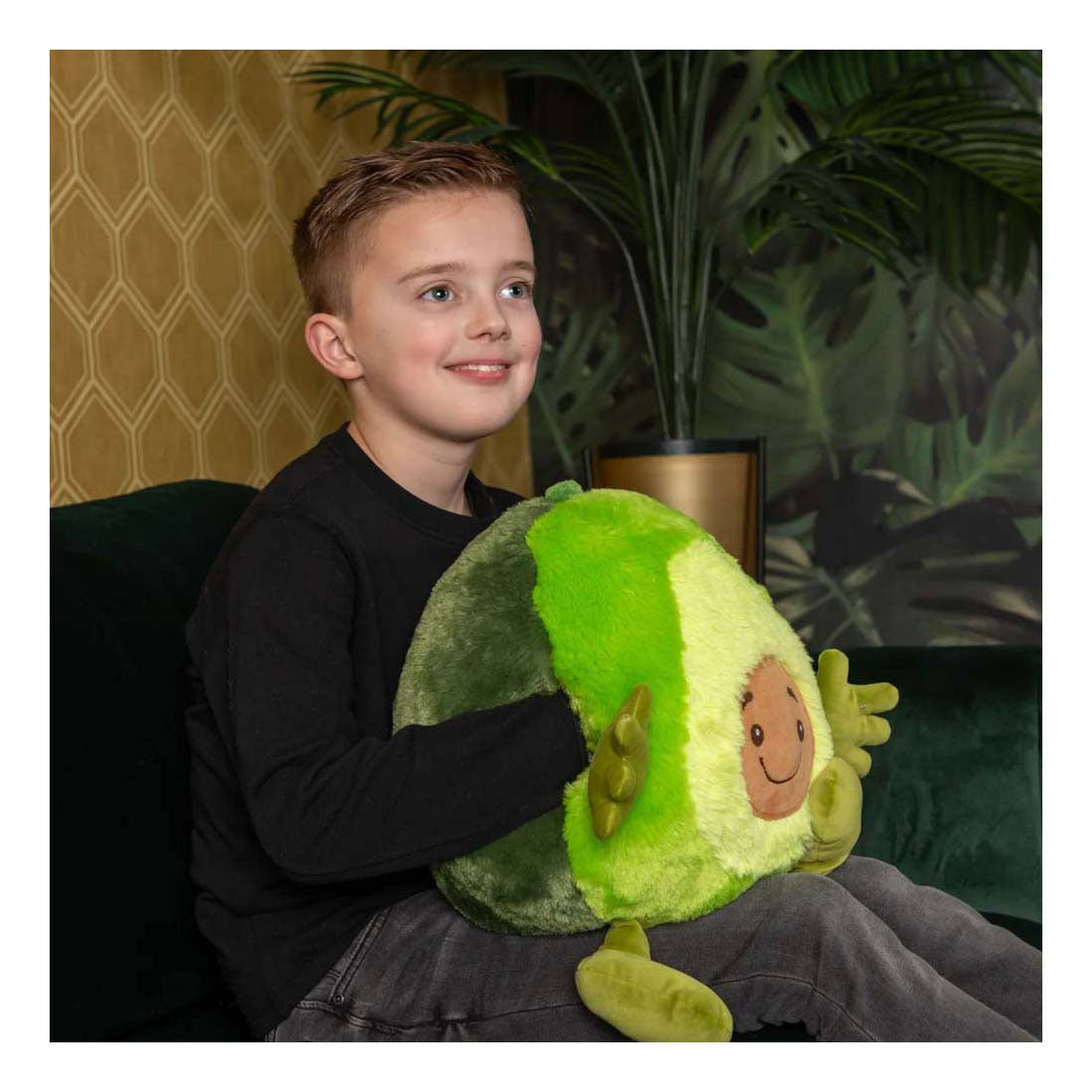 Noxxiez handwarmer knuffelkussen advocado