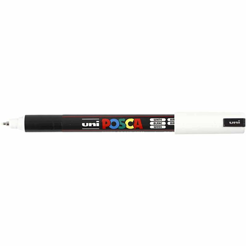 Uni posca https: www.cchobby.nl posca-marker-afm-pc-1mr-lijndikte-0-7-mm-extra-fijn-wit-1-stuk