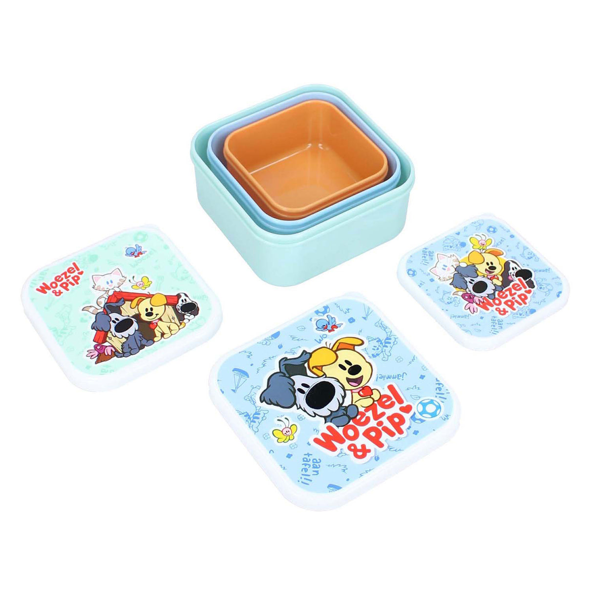 Vadobag woezel pip broodtrommel 3-in-1 fresh bites