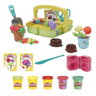 Play-doh bloeiende bloemen speelset - boetseerklei - inclusief 5 potjes