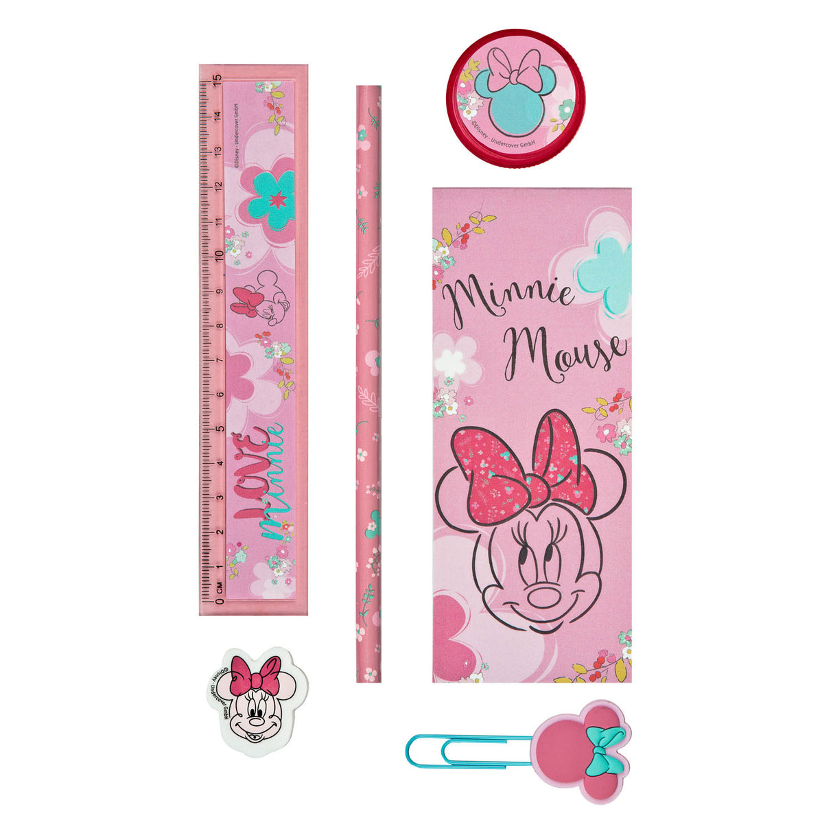 Minnie mouse gevulde pennenbak 7 delig