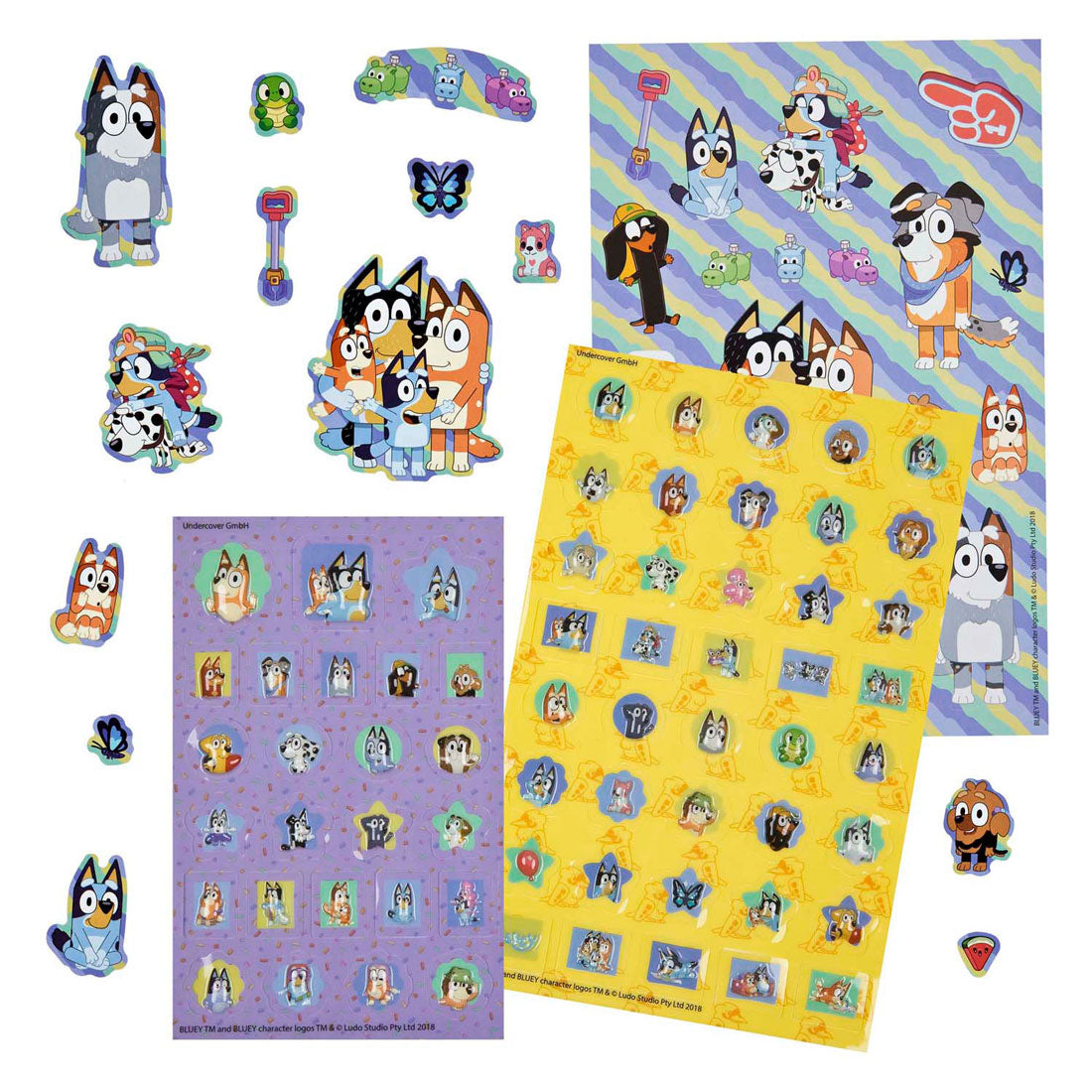Bluey super sticker set - 500+st.