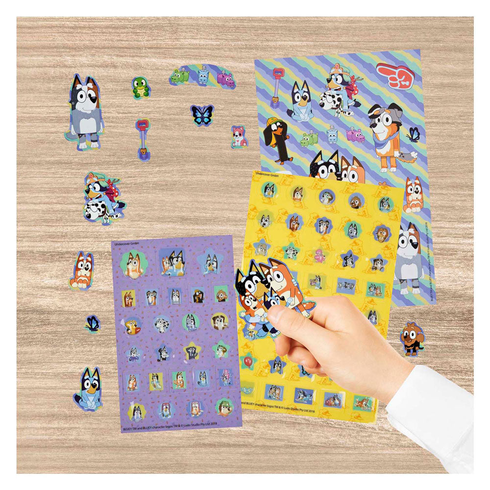 Bluey super sticker set - 500+st.