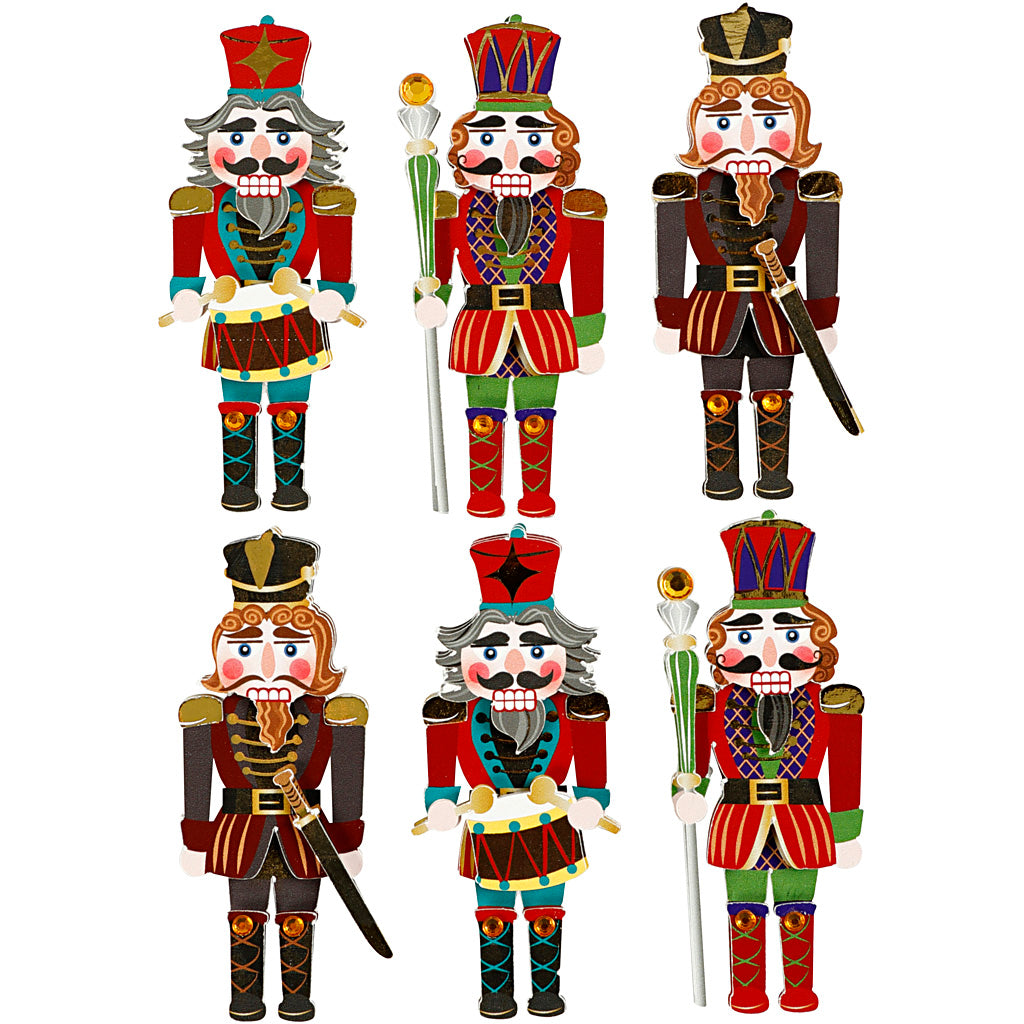 Creativ company https: www.cchobby.nl 3d-stickers-notenkraker-h-75-mm-b-30-mm-dikte-7-mm-6-stuk-1-doos