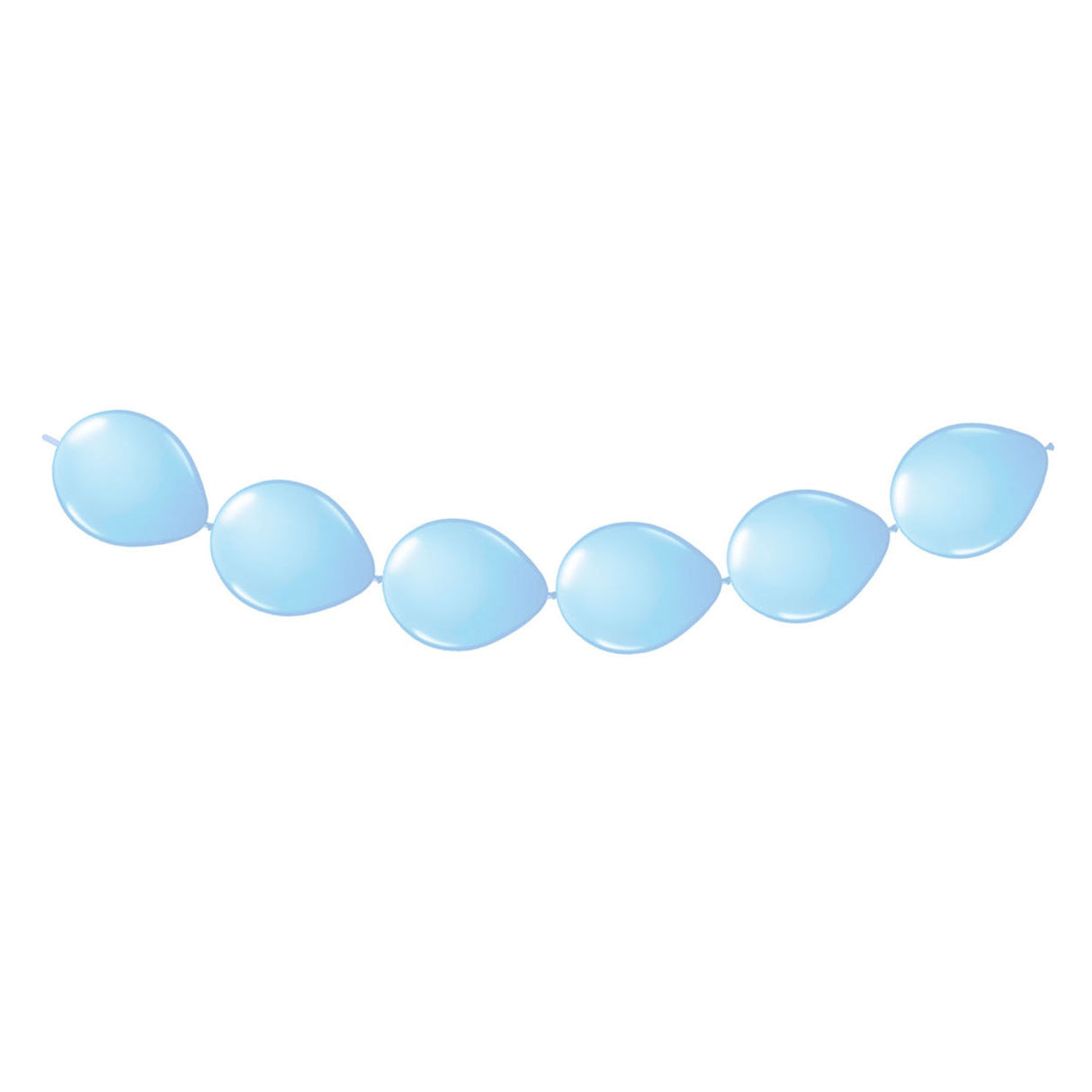 Folat bv lichtblauwe knoopballonnen, 8st.