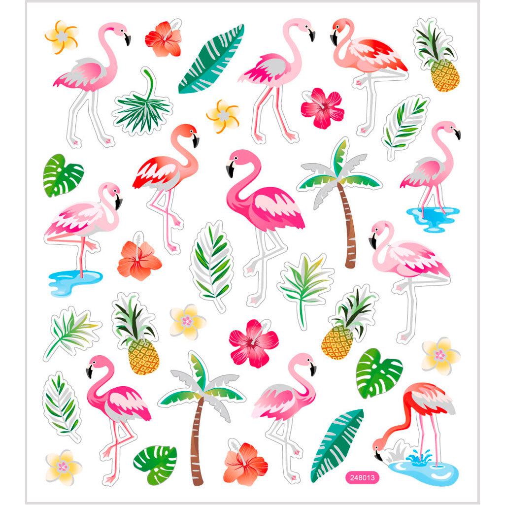 Creativ company https: www.cchobby.nl stickers-flamingo-vel-15x16-5-cm-ca-37-stuk-1-vel