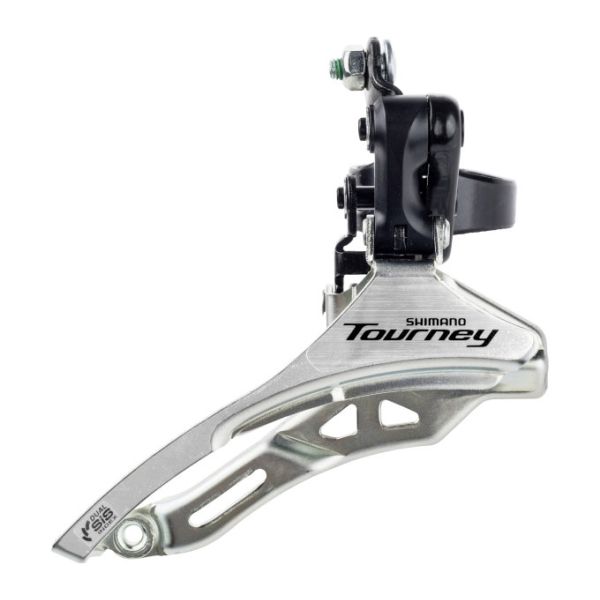 Shimano voorderailleur tourney fd-ty300 3x6 7 speed - down swing - down pull - hoge klem 34,9 mm - 42t - (66-69°)