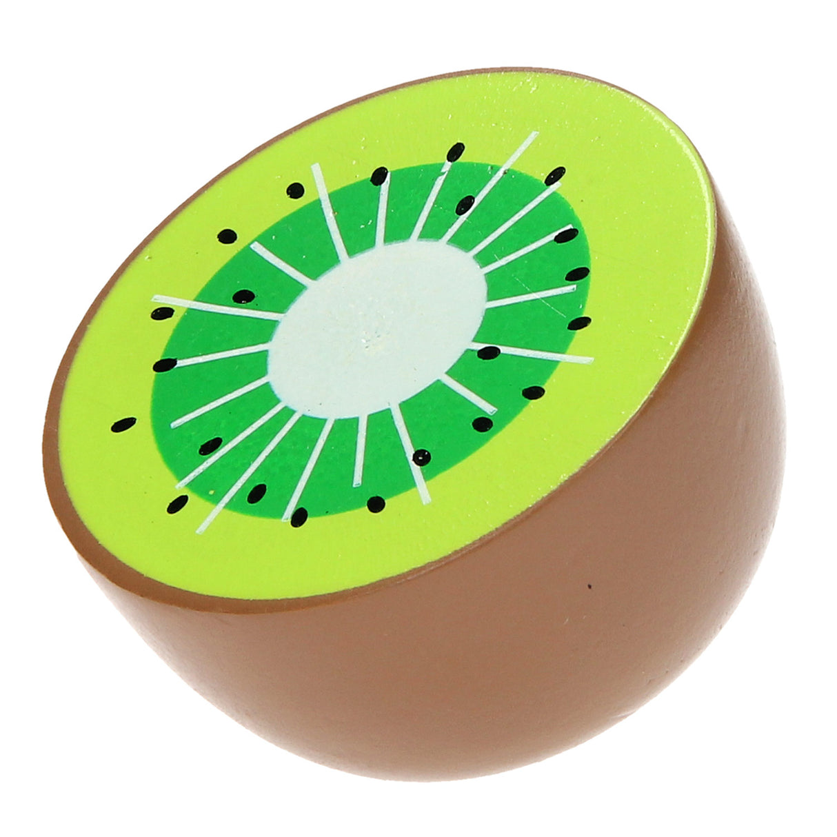 Bigjigs houten halve kiwi, per stuk