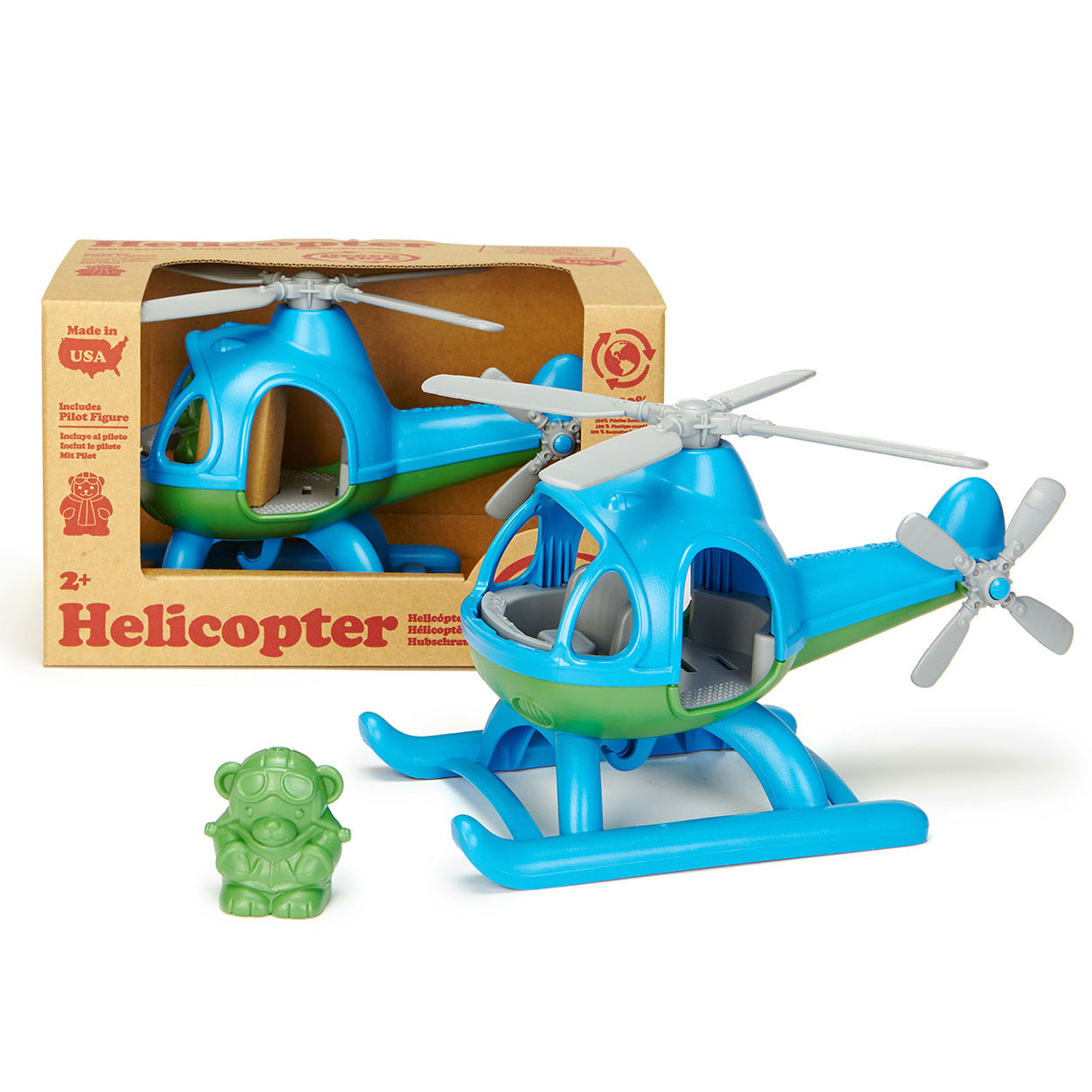 Green toys helikopter - gemaakt van 100% gerecycled kunststof