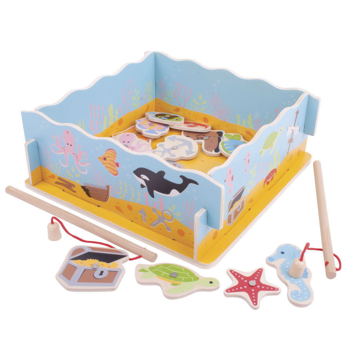 Bigjigs houten magnetisch visspel