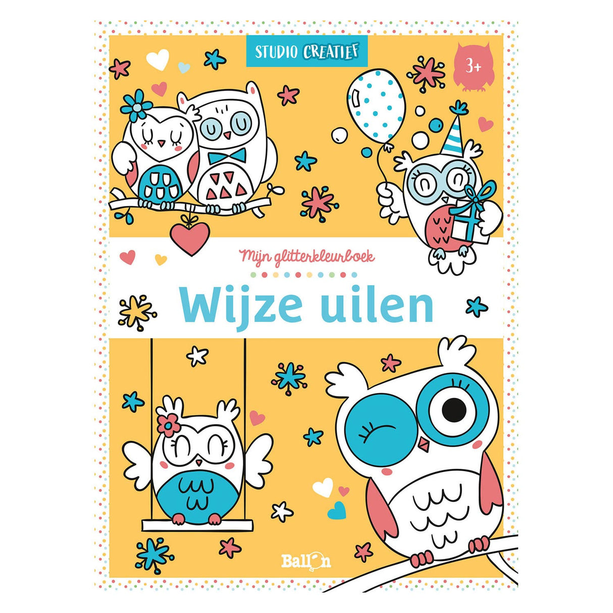 Wins holland mijn glitterkleurboek wijze uilen