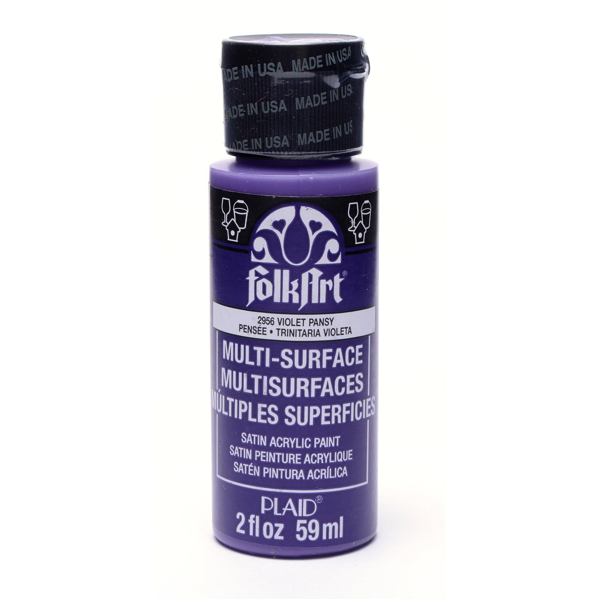 Folkart • multi-surface violet pansy 59ml