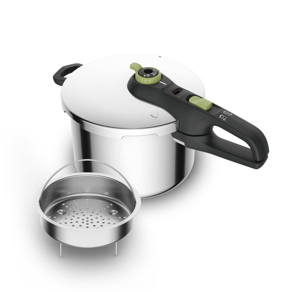 Tefal secure 5 trendy - snelkookpan - 6l - met stoommand - geschikt voor inductie - veiligheidsslot