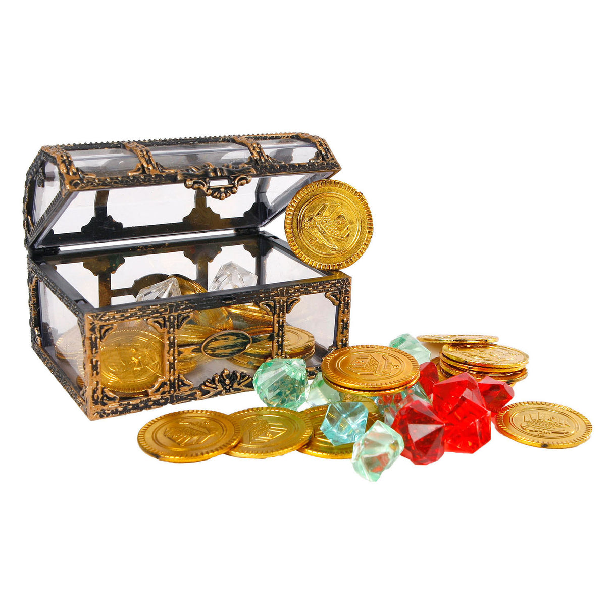 Destination deep schatkist met munten en diamanten, 61dlg.
