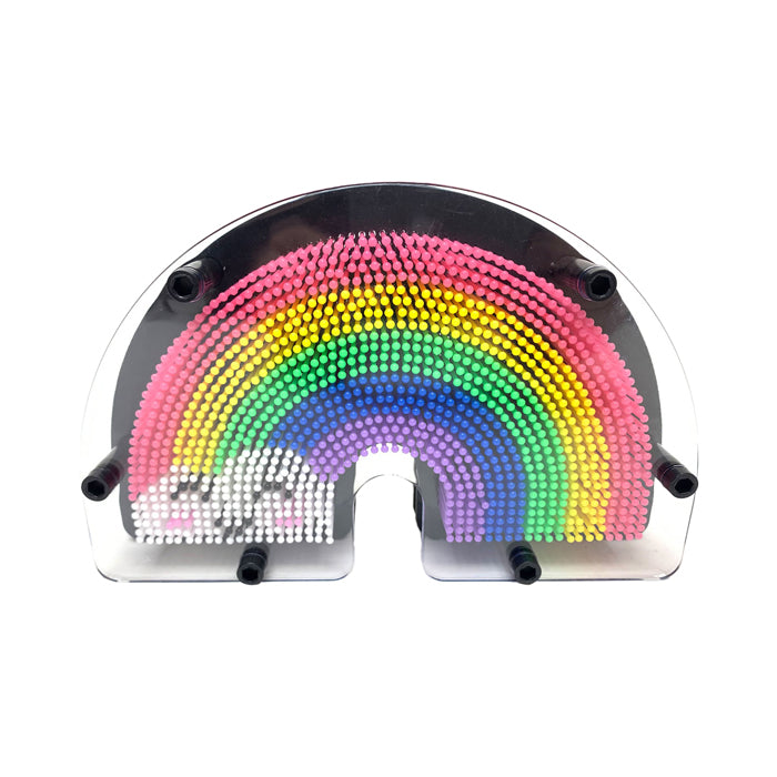 Van manen pin it! regenboog speelgoed 3d afdruk maken - kleurrijk kinderspel.