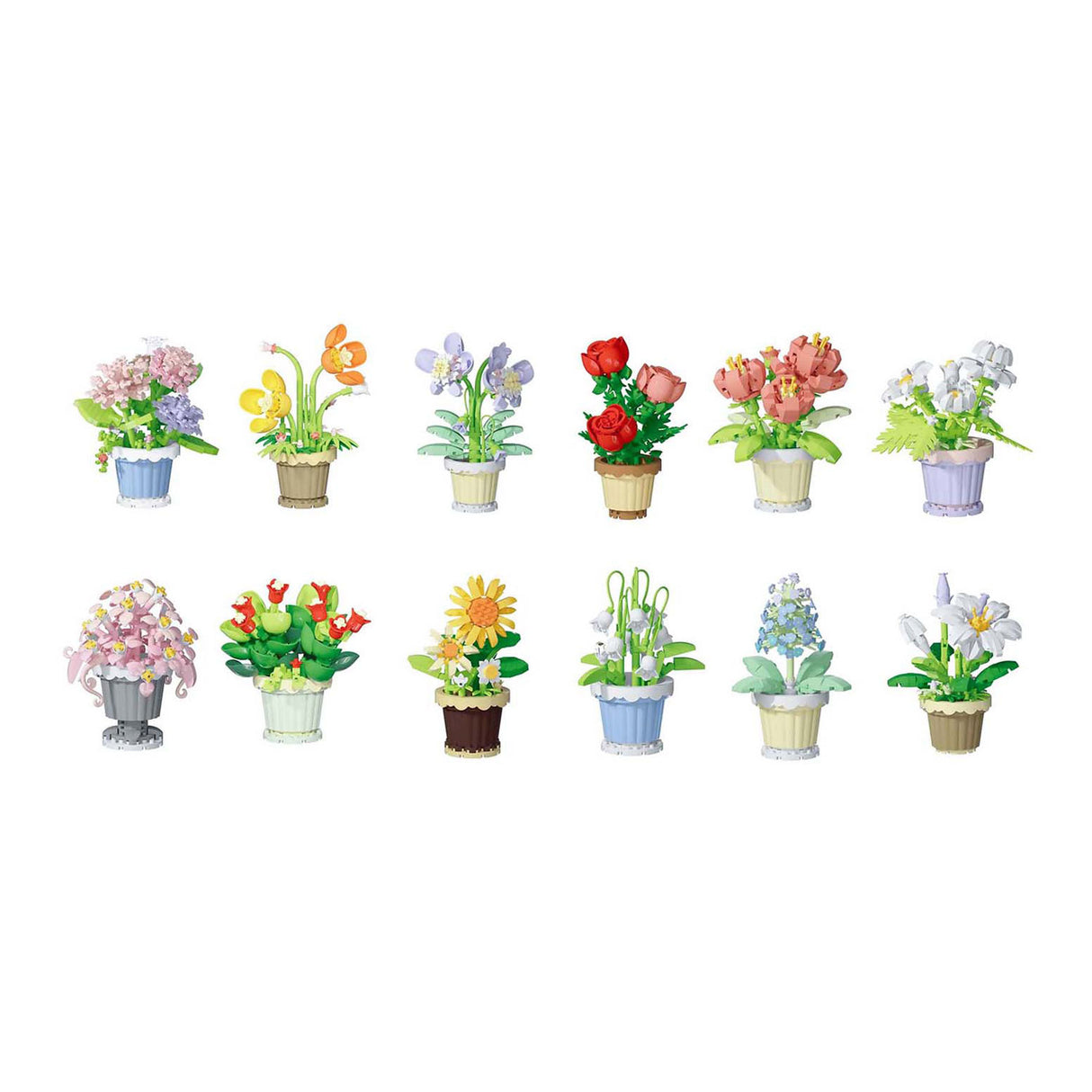 Bloemen bouwset plant in pot - 365dlg.