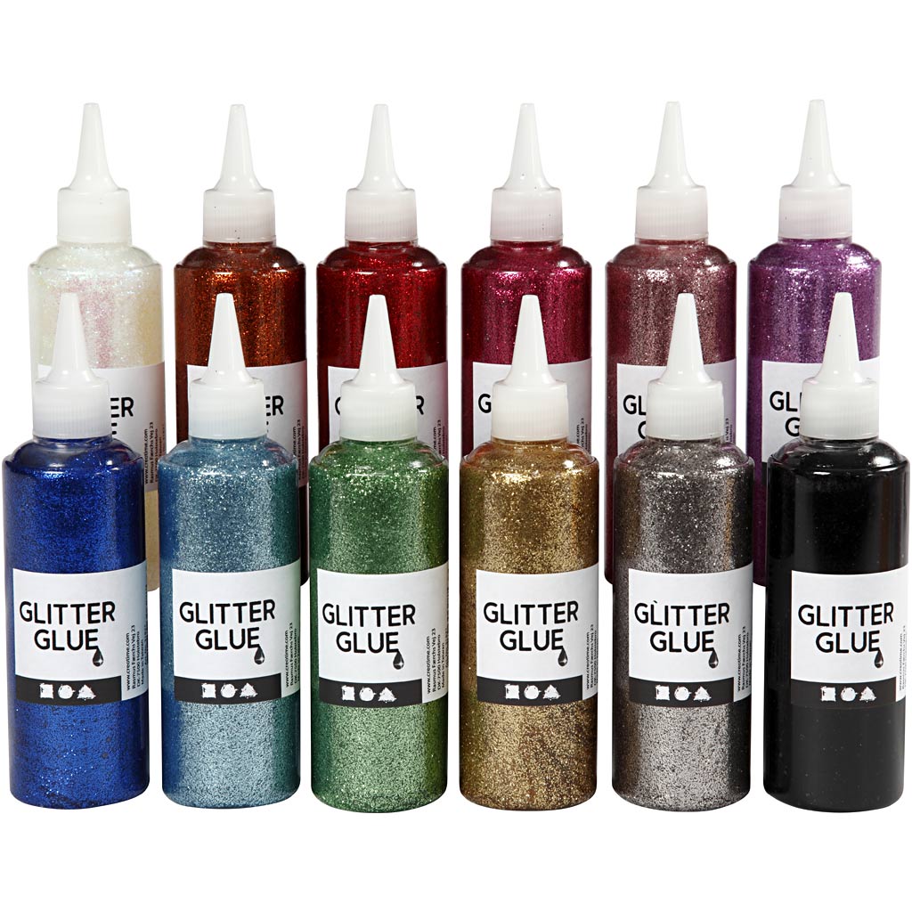 Creativ company https: www.cchobby.nl glitterlijm-diverse-kleuren-12x118-ml-1-doos