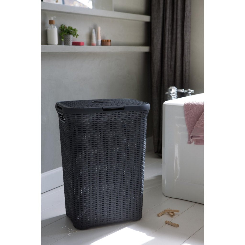 Curver style wasbox 60l antraciet