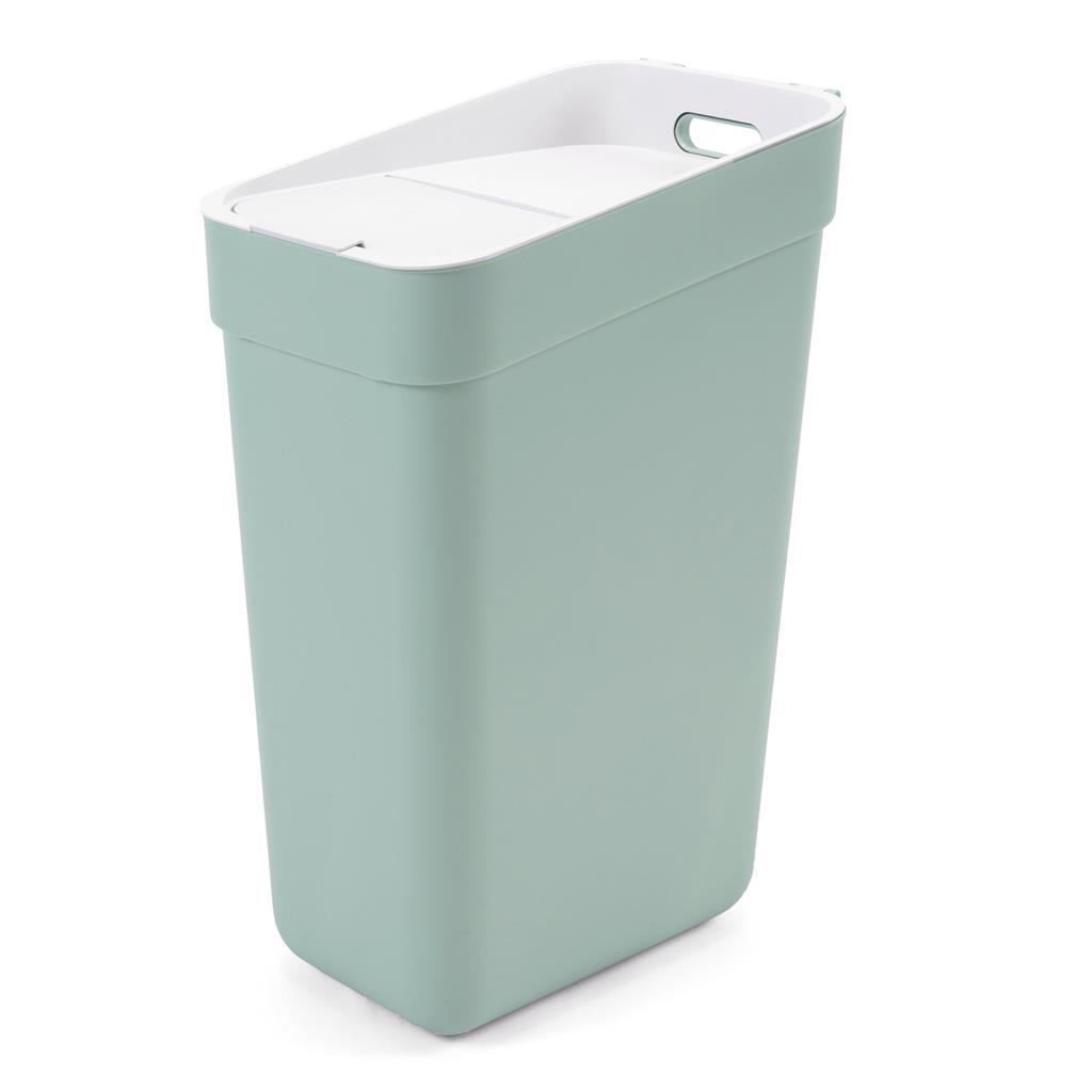 Curver ready to collect prullenbak 30l - groen lichtgrijs