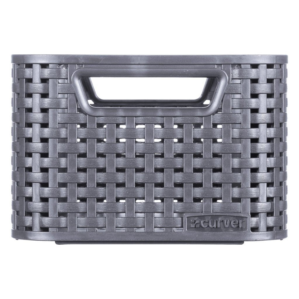 Curver style mand s rotanstyle antraciet 12,9x28,5x19,4cm