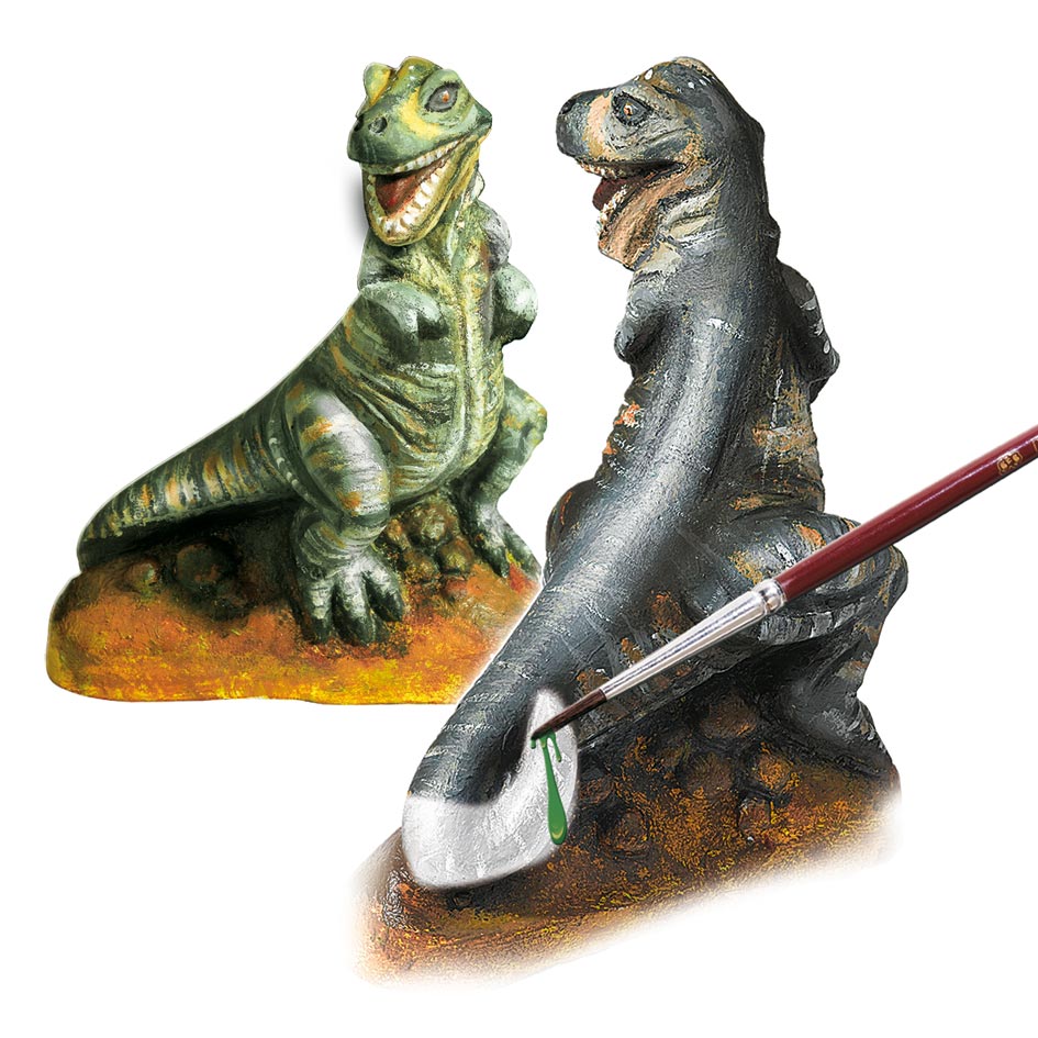 Ses creative ses gips gieten - t-rex