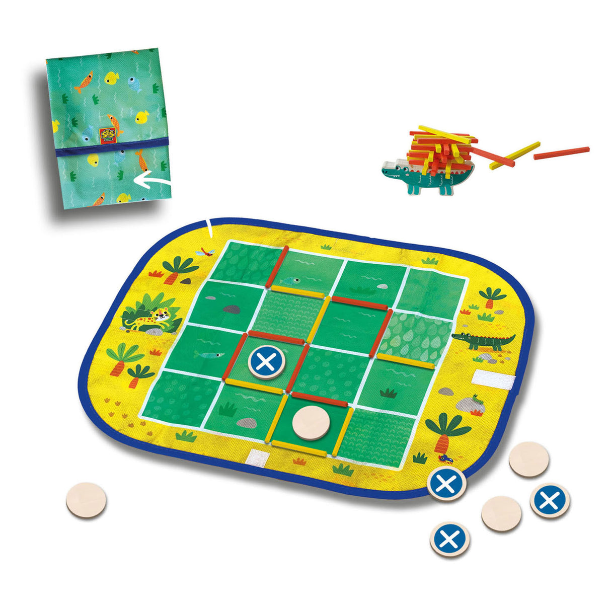 Ses wrap en go reisspellen, 3in1